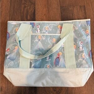 Pottery Barn Kids Frozen Tote Bag - Blue and Cream